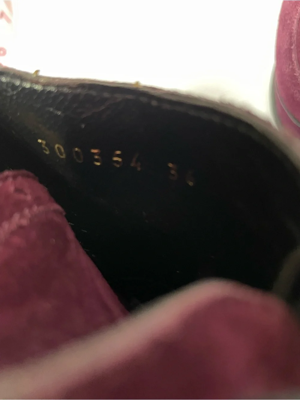 Vintage YSL Yves Saint Laurent suede ankle boots pumps bootie purple violet 36